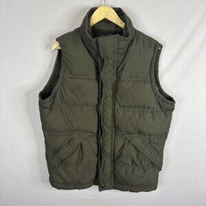 Abercrombie & Fitch Summit Rock Vest Men’s L Down Puffer Vest Olive Green